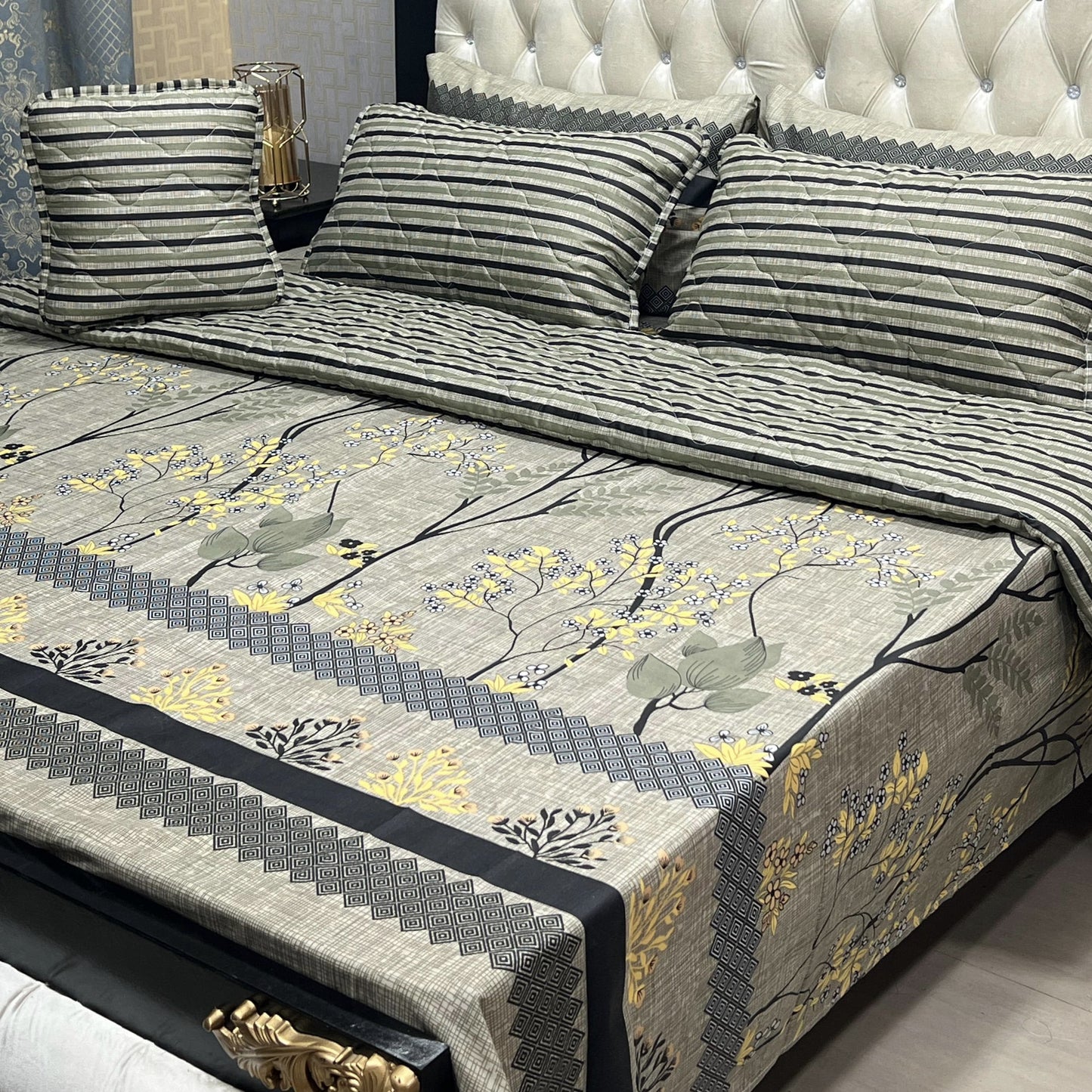 Cotton Comforter Set 7Pcs Design 7124