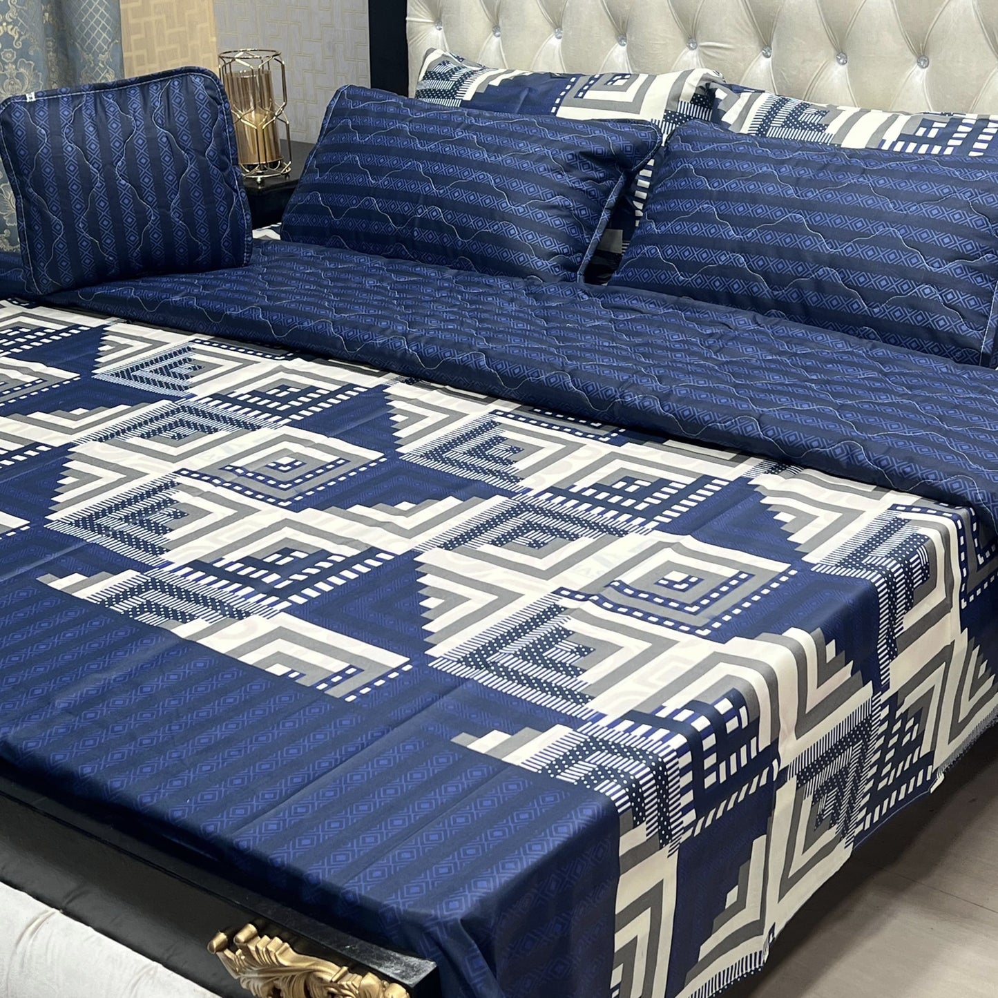 Cotton Comforter Set 7Pcs Design 7123