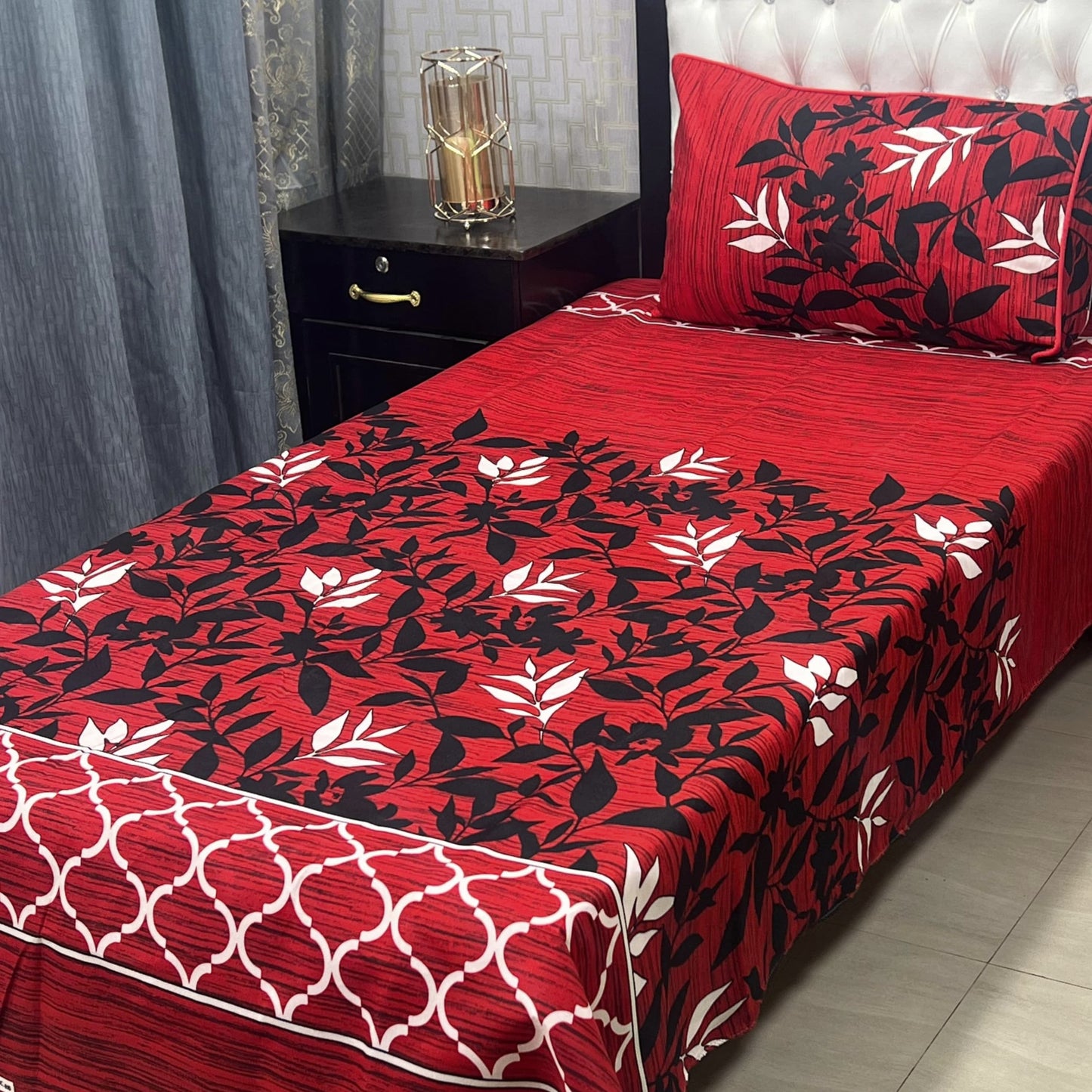 Single Bed Sheet Pair (Set) Pure Cotton 5671