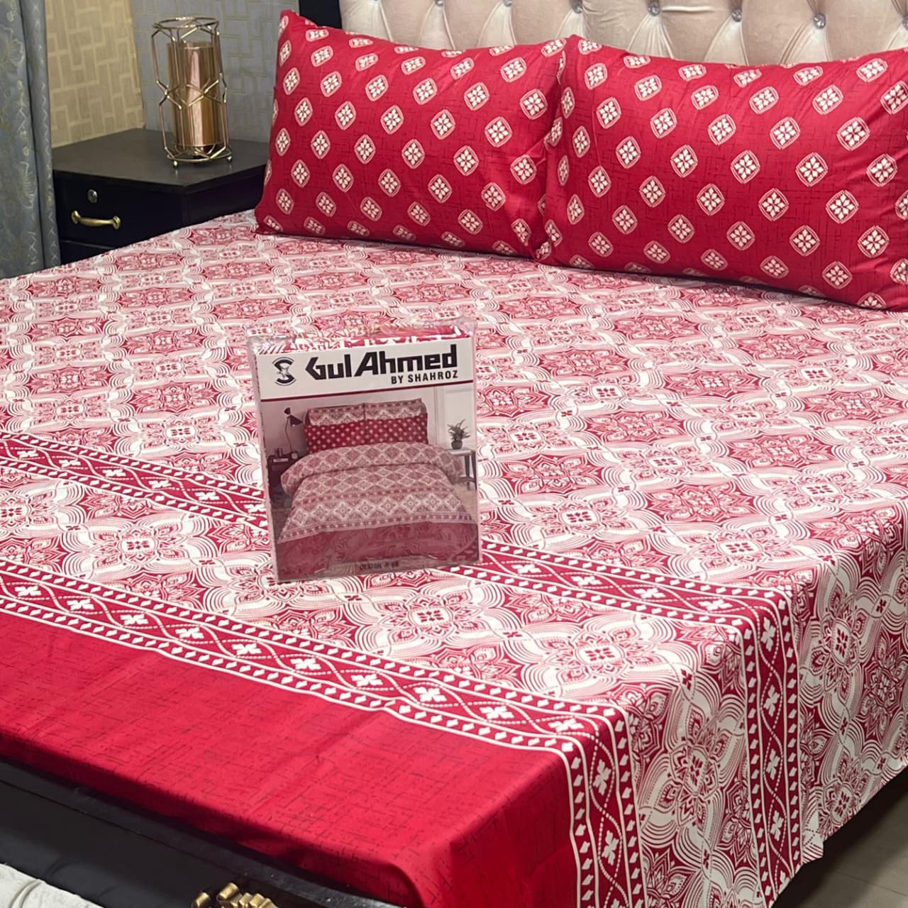 3 pcs GIFT pack KING size BED sheet 3002