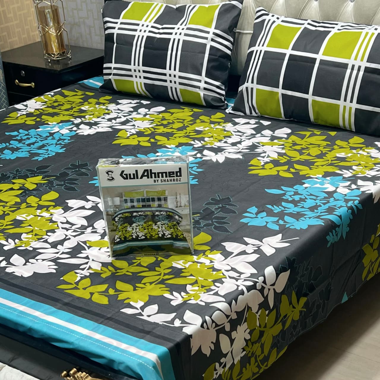 3 pcs GIFT pack KING size BED sheet 3021