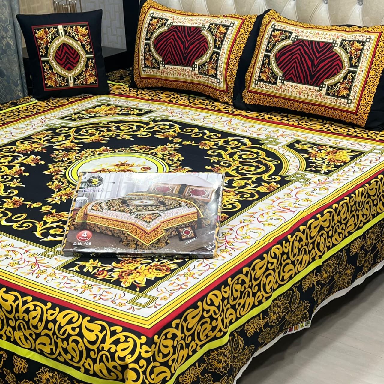 DESIGNER Bed Sheets 4Pec 11225