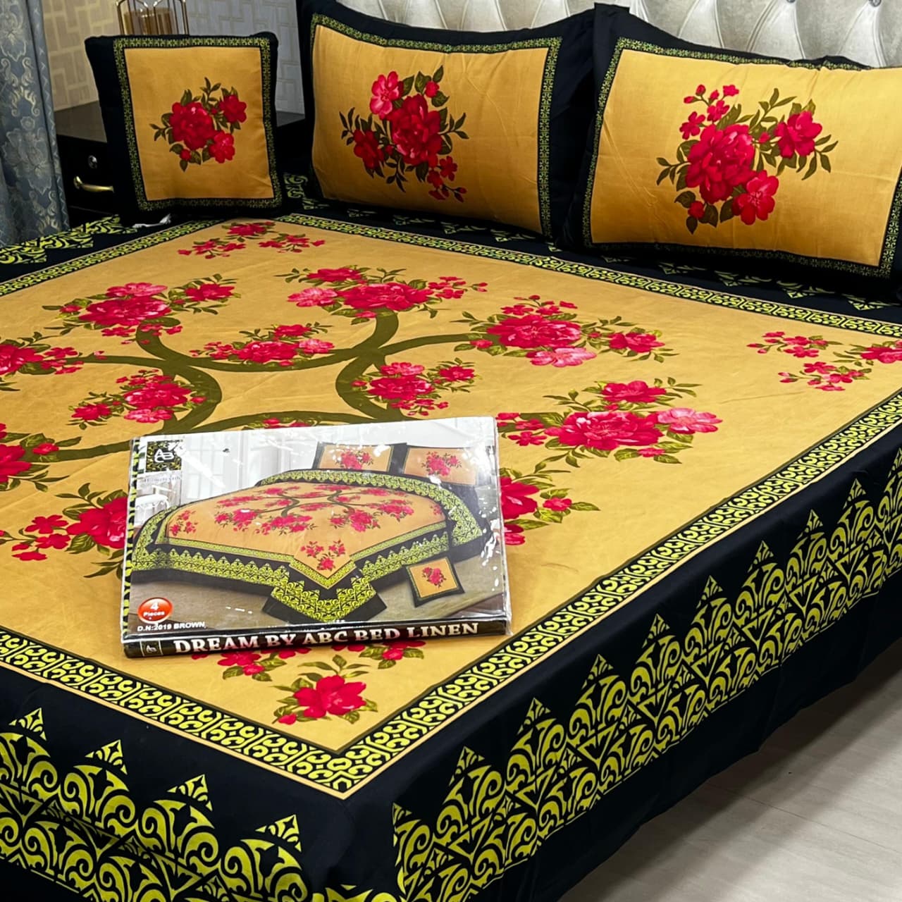 DESIGNER Bed Sheets 4Pec 11215