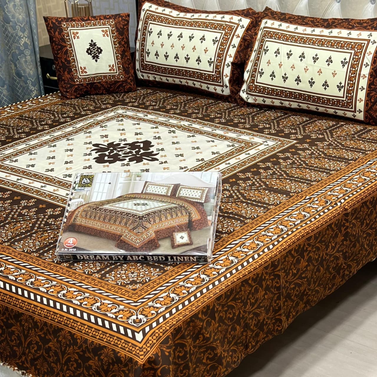 DESIGNER Bed Sheets 4Pec 11209