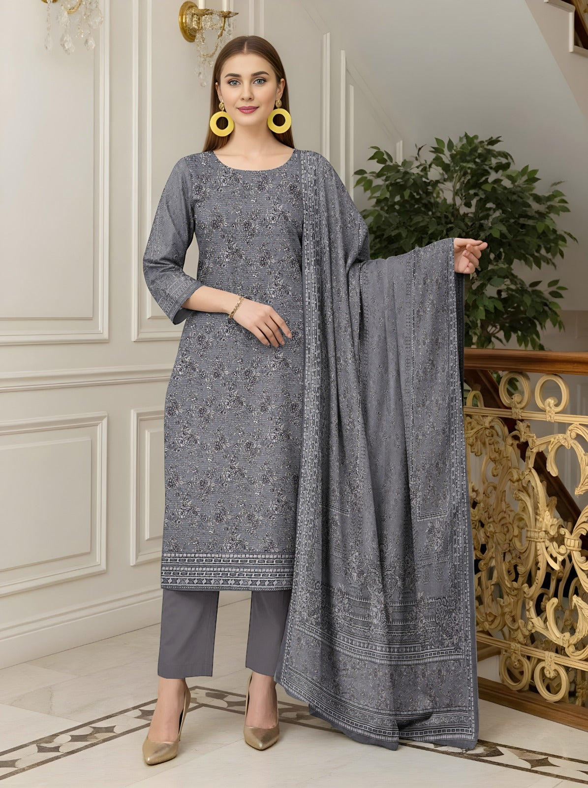 Sapphire Lawn 3 Pcs Premium Quality 8105