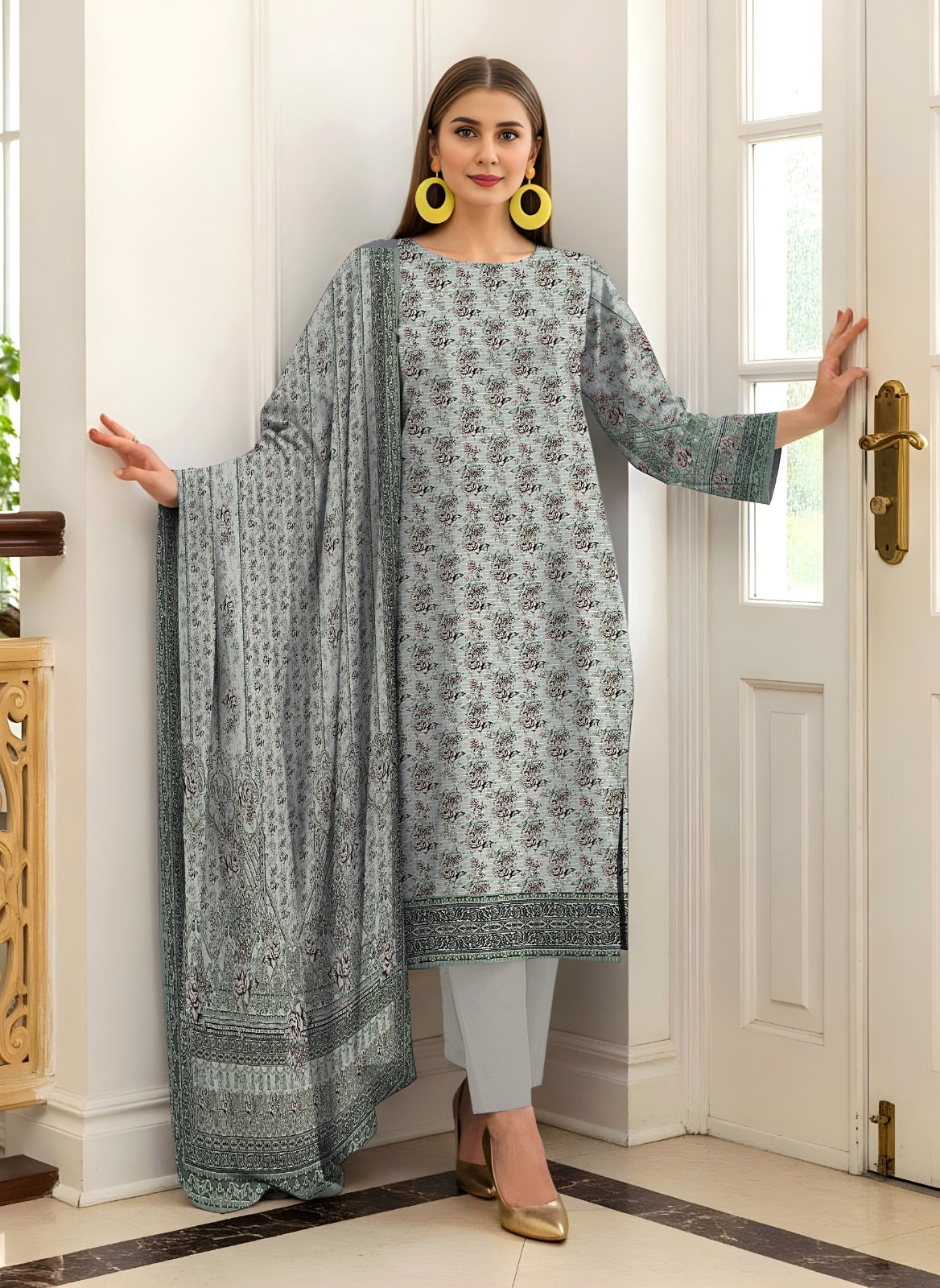 Sapphire Lawn 3 Pcs Premium Quality 8109