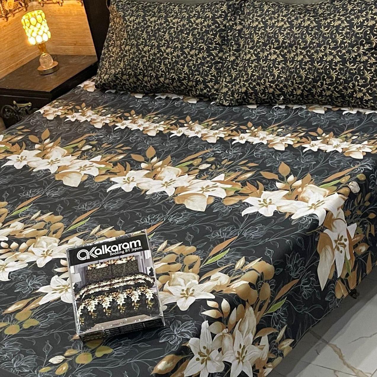 3 pcs GIFT pack KING size BED sheet