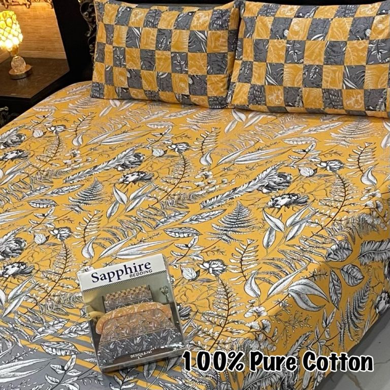 3 pcs GIFT pack KING size BED sheet