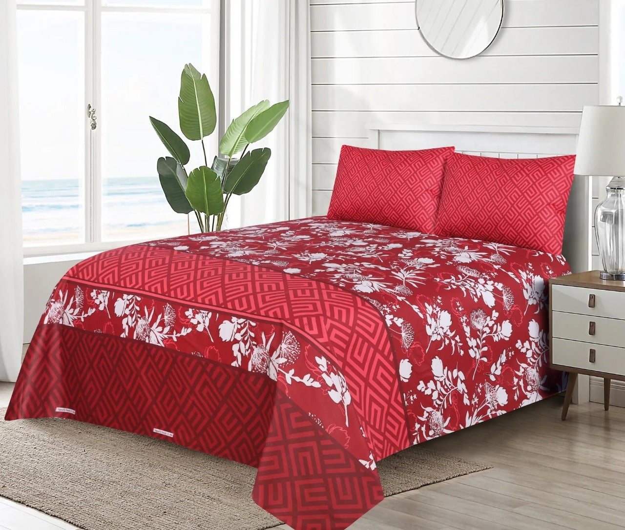 3 pcs GIFT pack KING size BED sheet