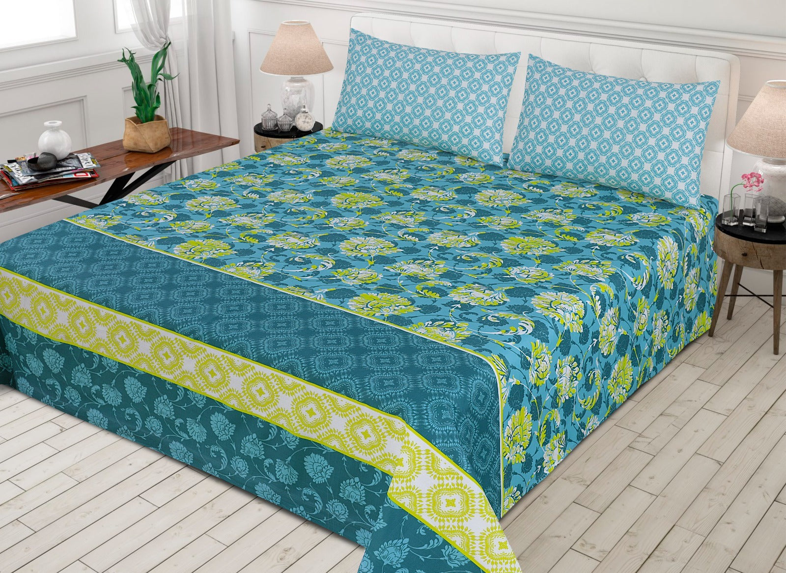 3 pcs GIFT pack KING size BED sheet