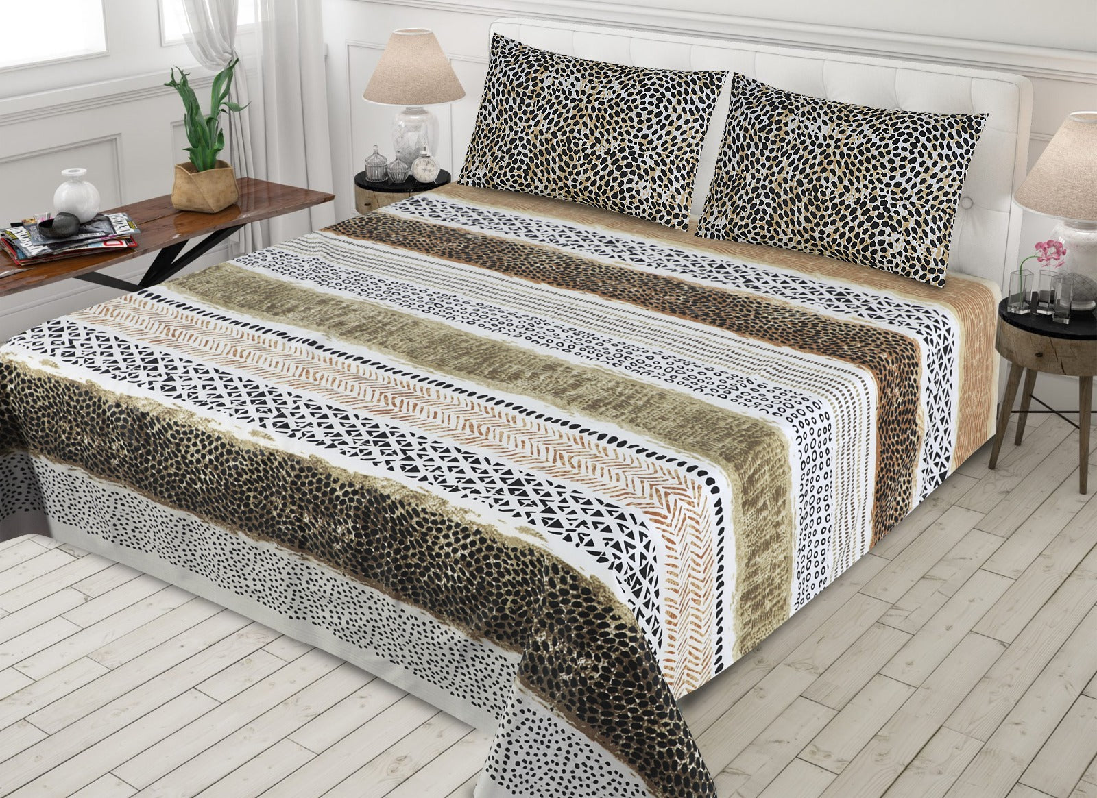 3 pcs GIFT pack KING size BED sheet