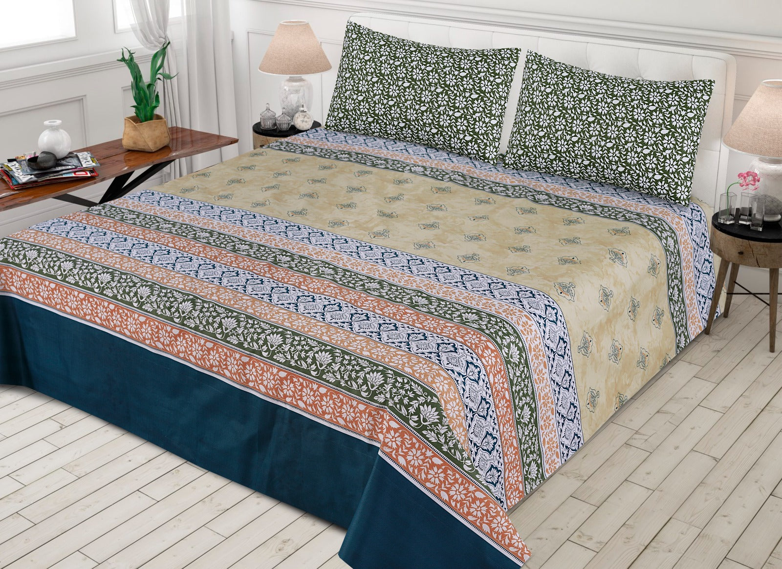 3 pcs GIFT pack KING size BED sheet