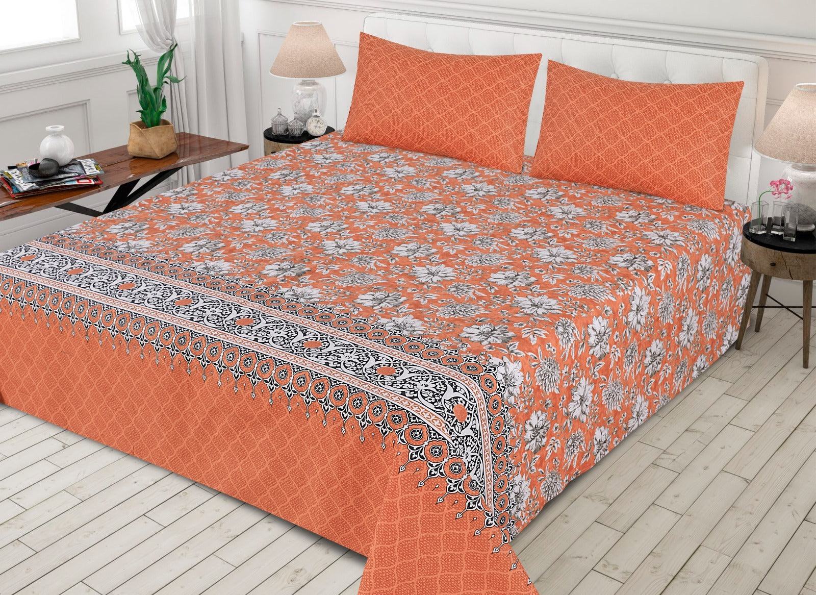 3 pcs GIFT pack KING size BED sheet