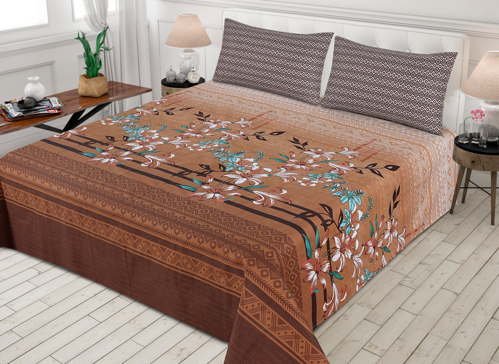 3 pcs GIFT pack KING size BED sheet