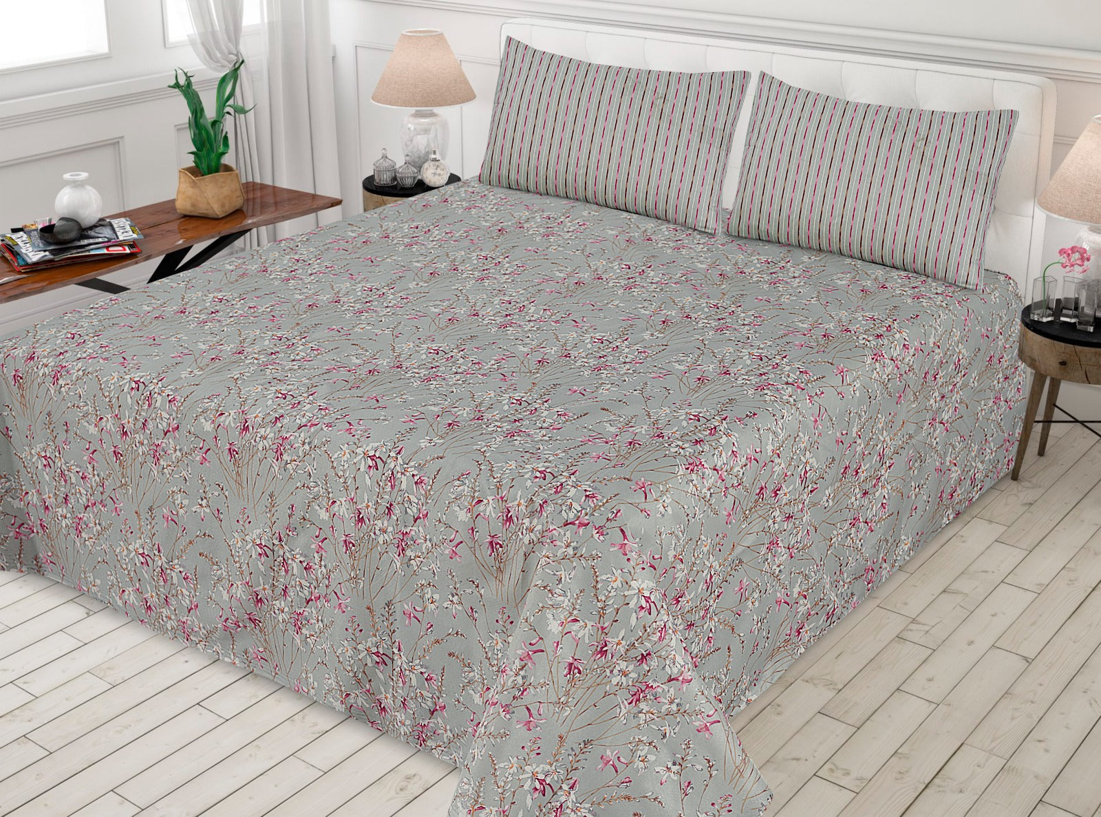 3 pcs GIFT pack KING size BED sheet