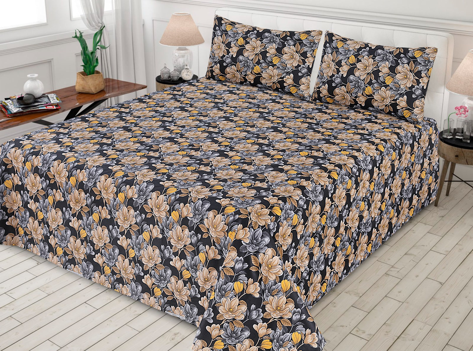 3 pcs GIFT pack KING size BED sheet