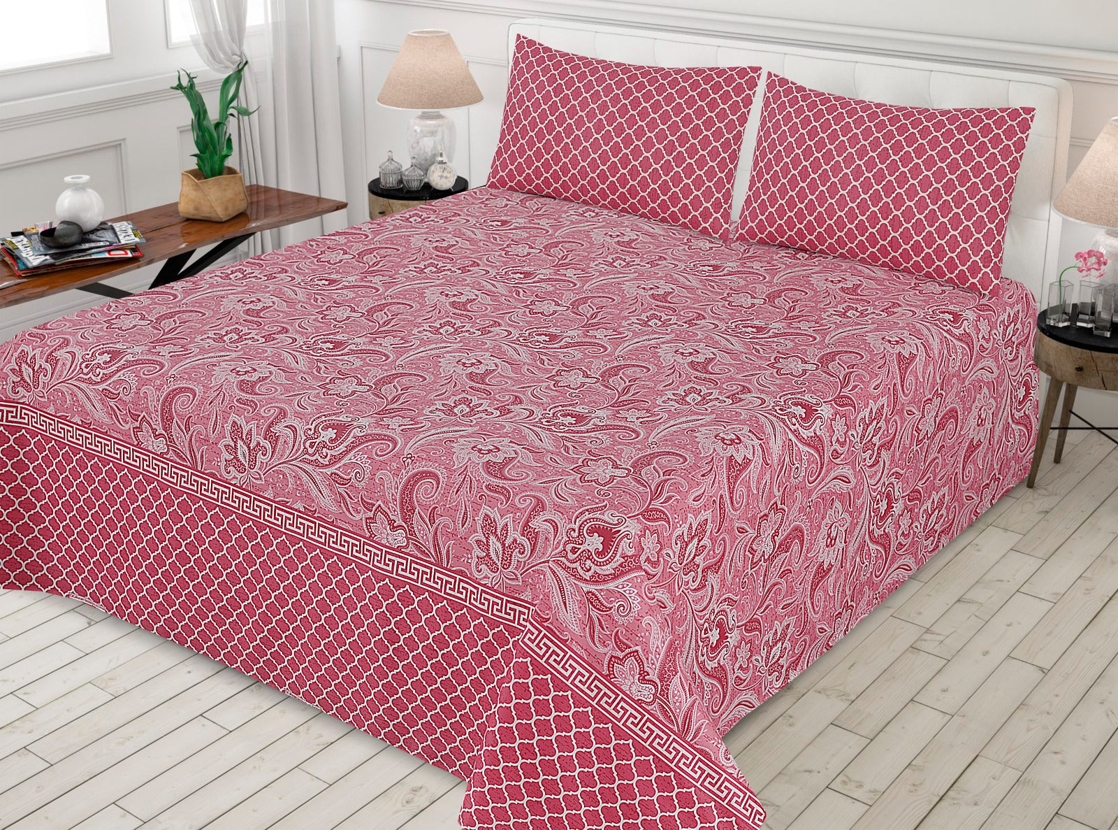 3 pcs GIFT pack KING size BED sheet