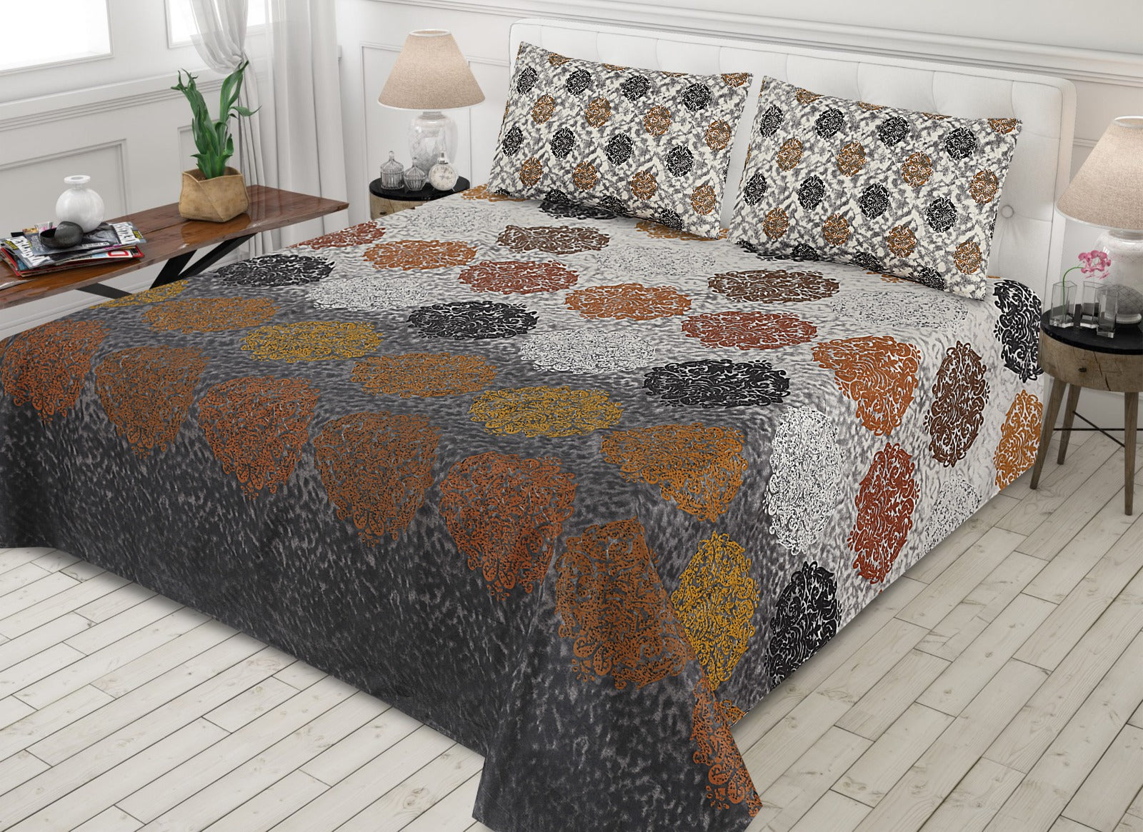 3 pcs GIFT pack KING size BED sheet
