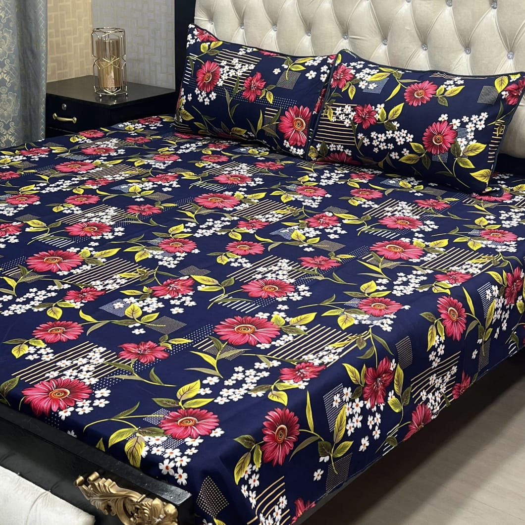 3 pcs GIFT pack KING size BED sheet