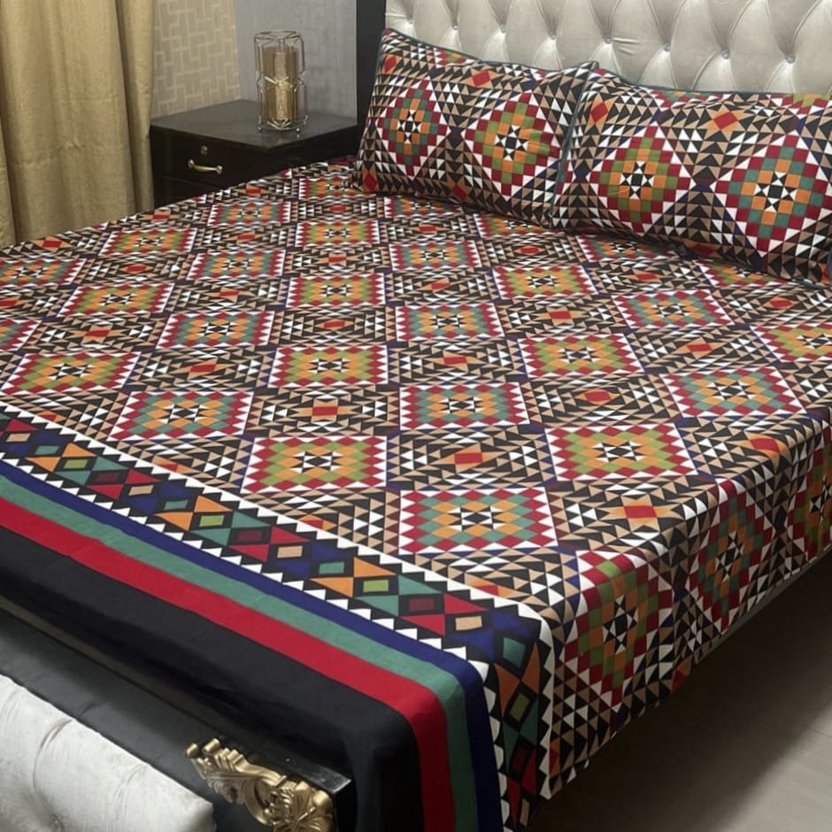 3 pcs GIFT pack KING size BED sheet