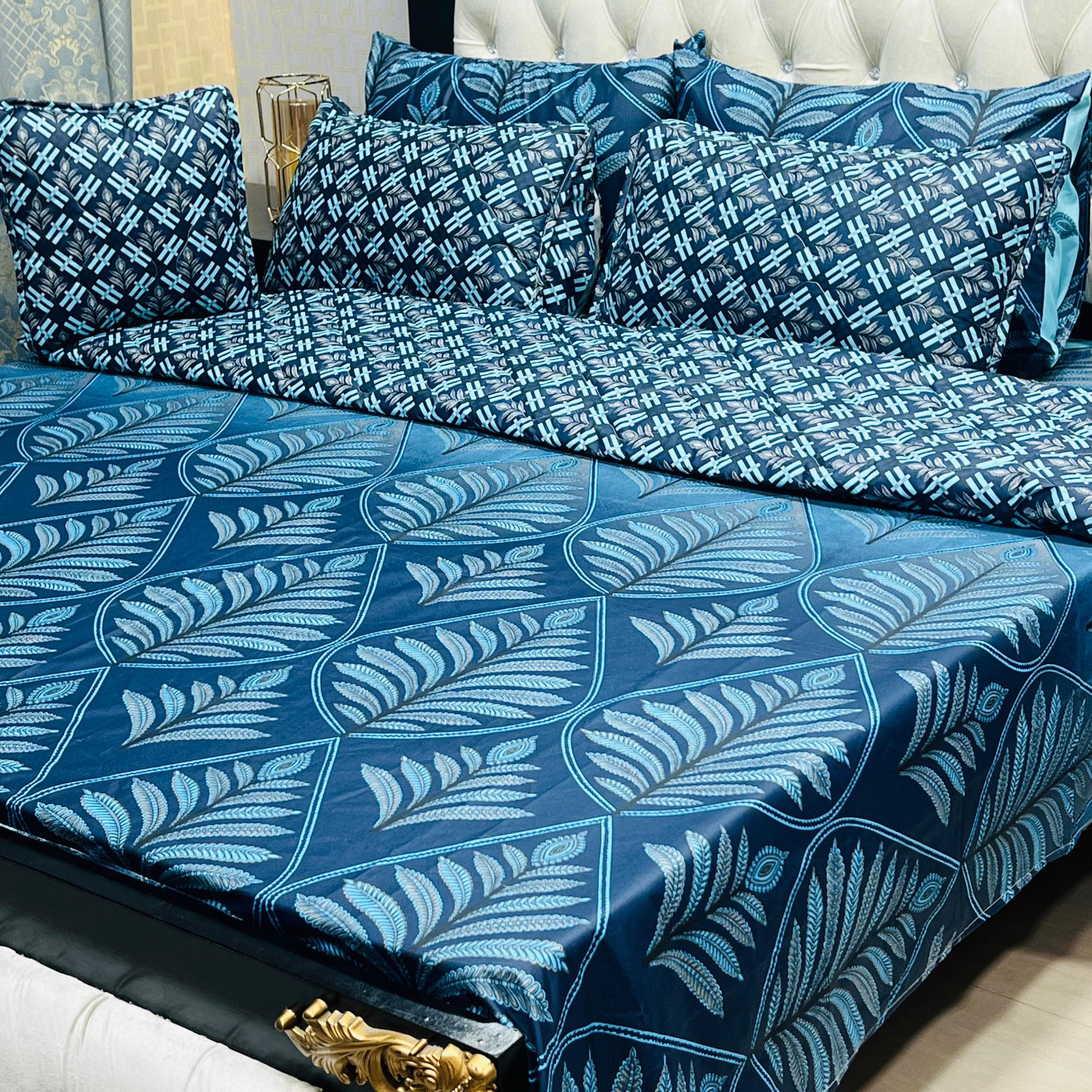 Cotton Comforter Set 7Pcs Design 7104