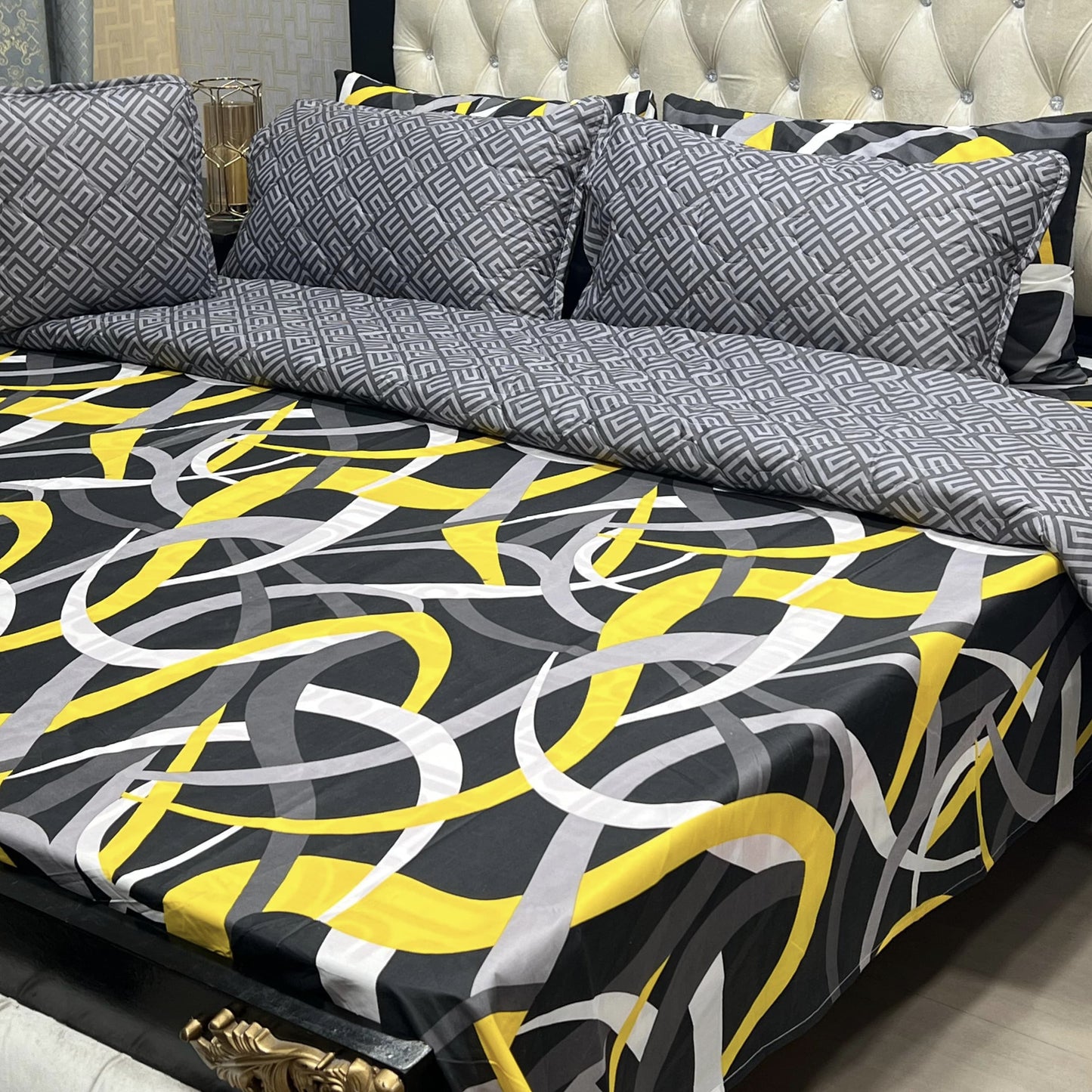 Cotton Comforter Set 7Pcs Design 7107