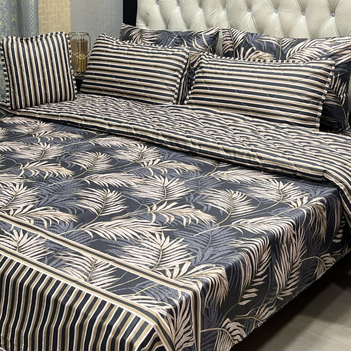 Cotton Comforter Set 7Pcs Design 7105
