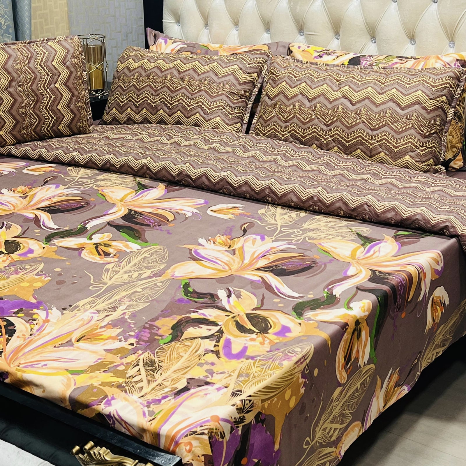 Cotton Comforter Set 7Pcs Design 7106