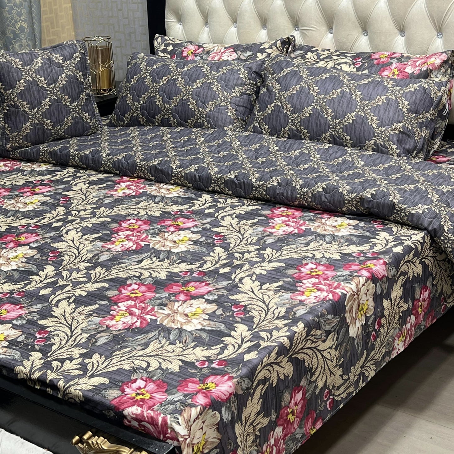 Cotton Comforter Set 7Pcs Design 7108
