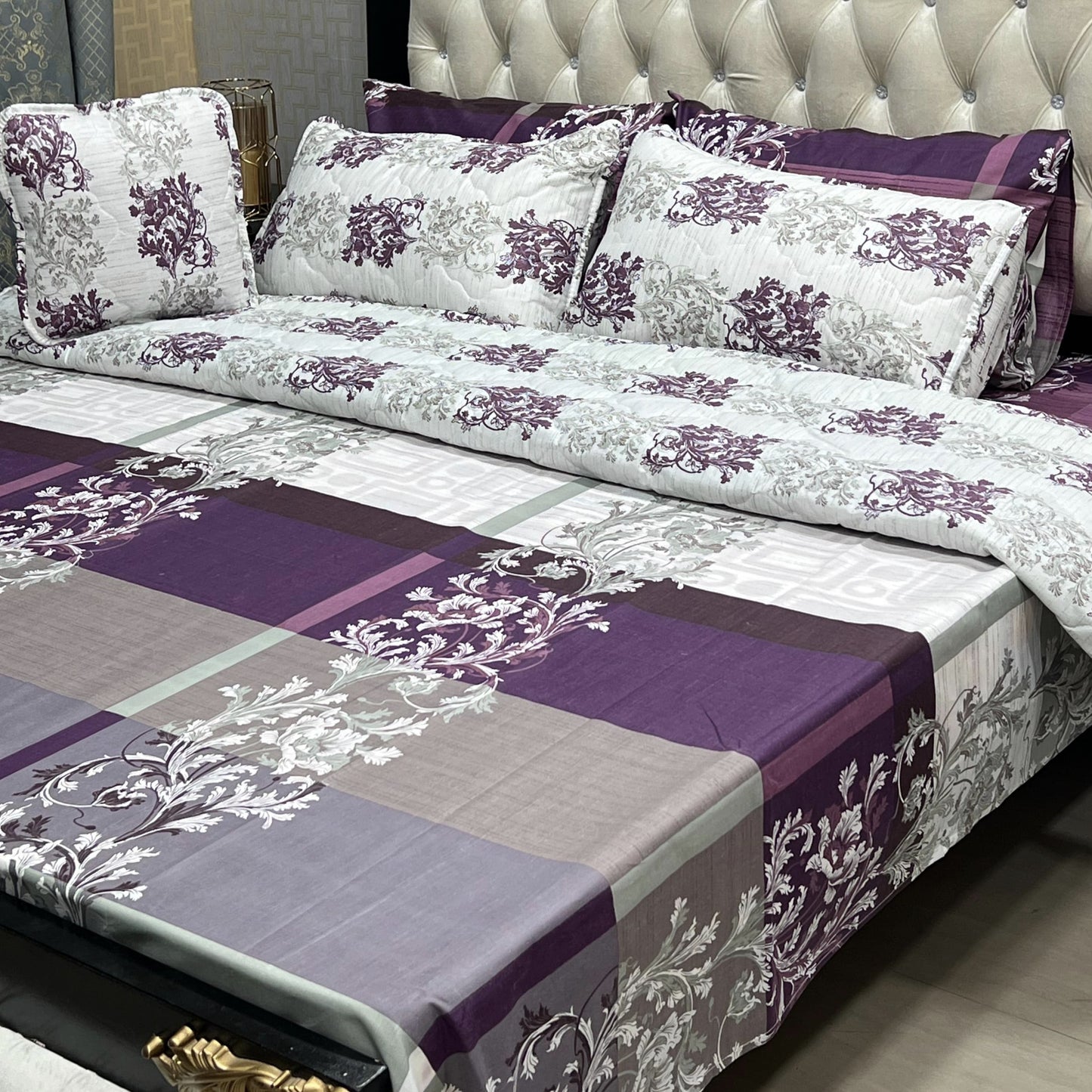 Cotton Comforter Set 7Pcs Design 7111