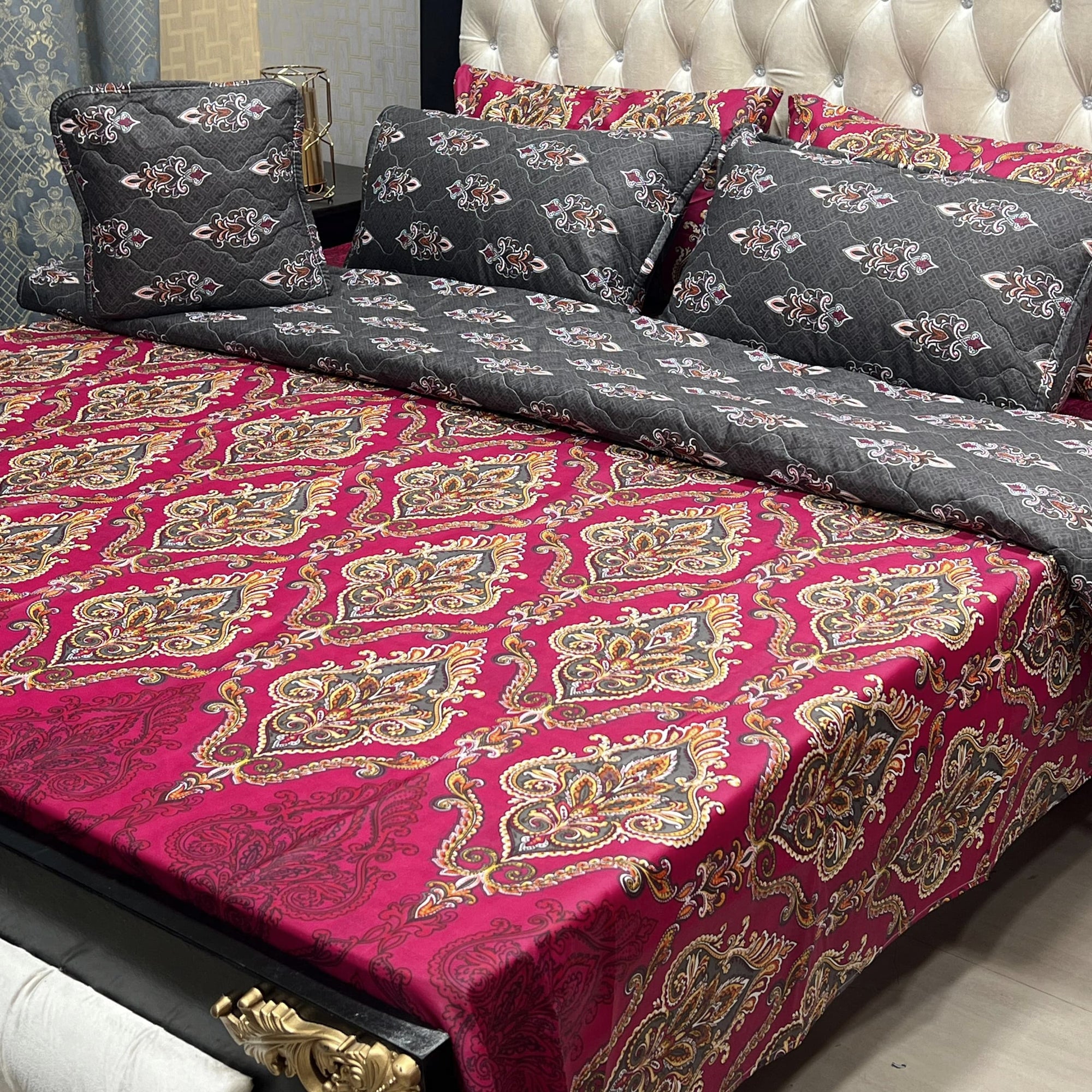 Cotton Comforter Set 7Pcs Design 7117
