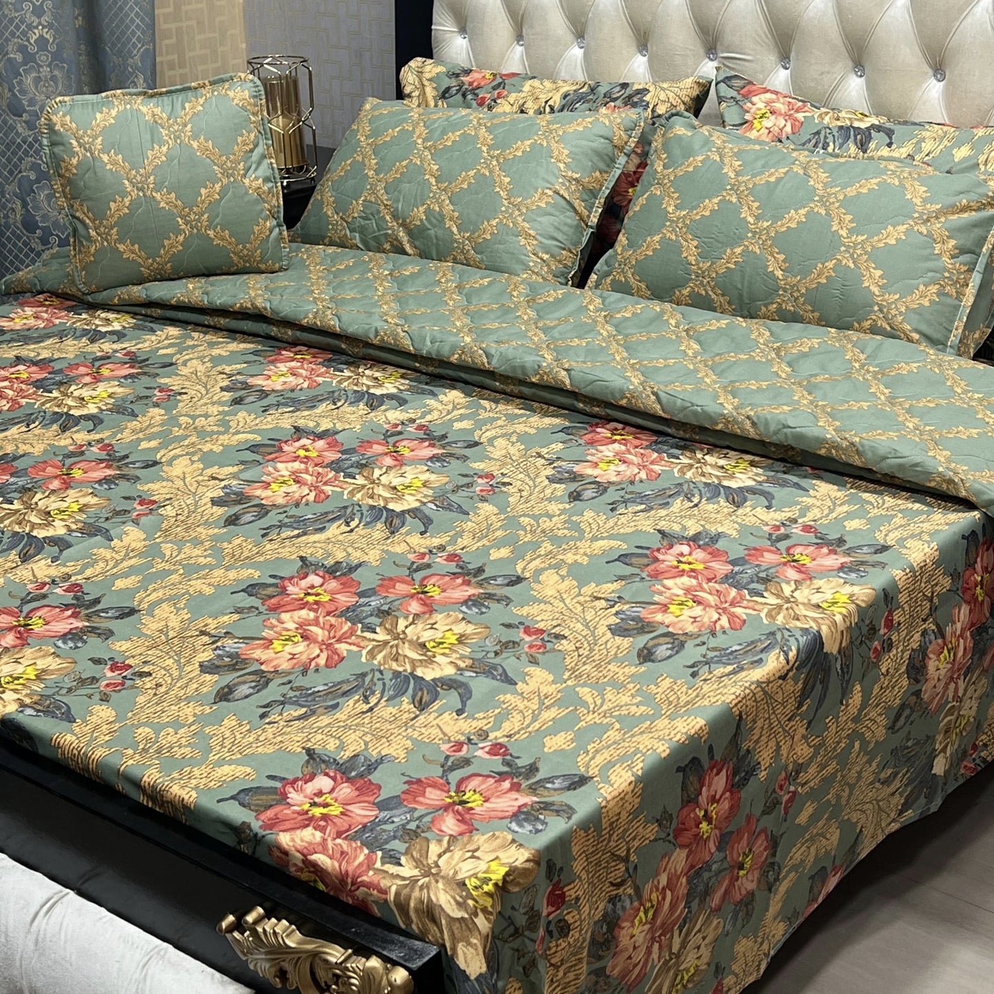 Cotton Comforter Set 7Pcs Design 7119