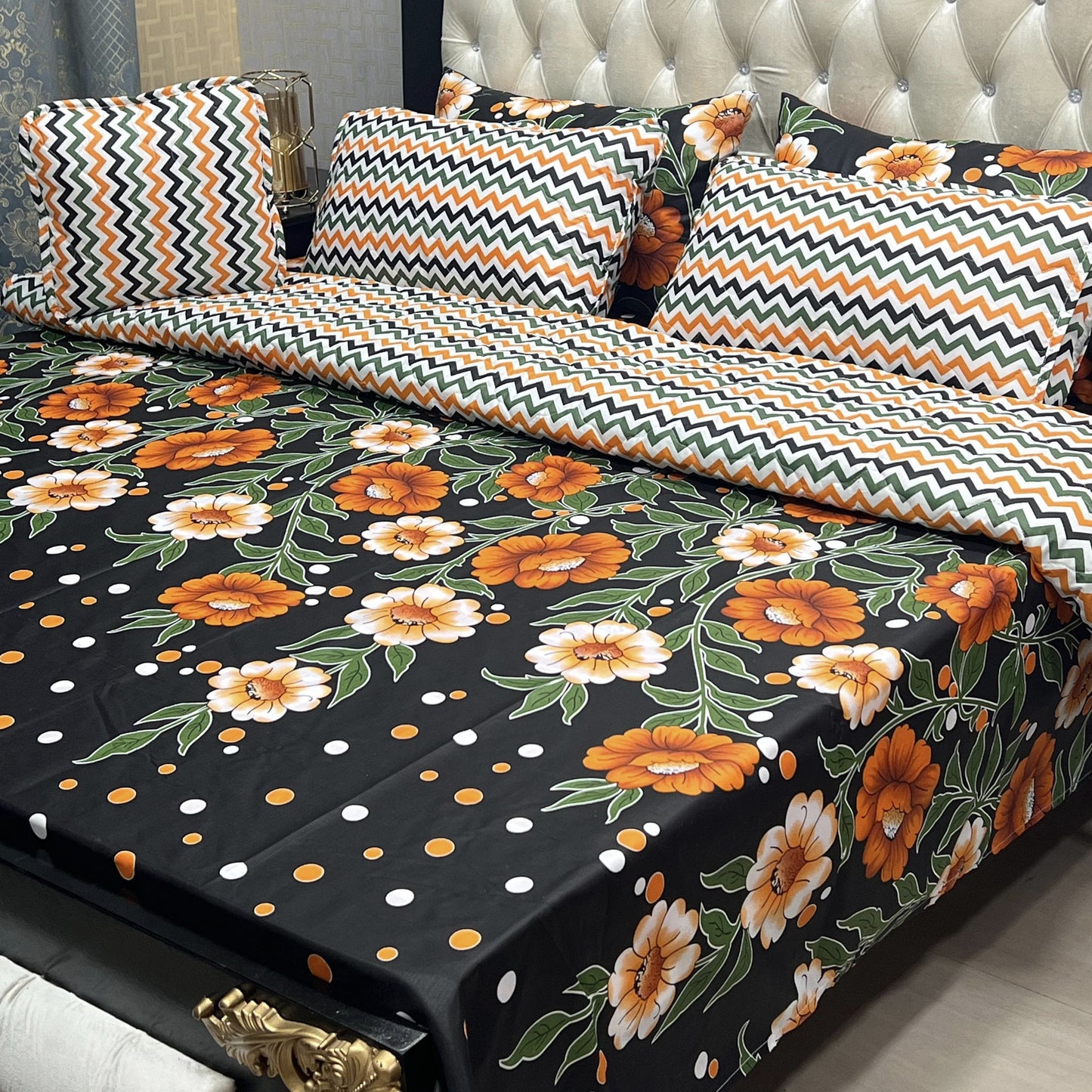 Cotton Comforter Set 7Pcs Design 7122