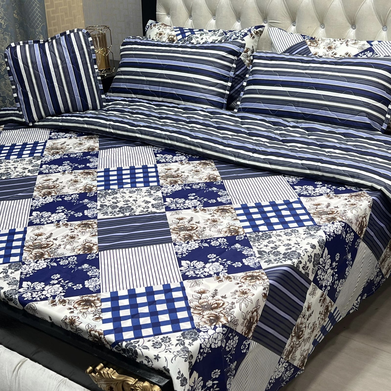 Cotton Comforter Set 7Pcs Design 7125