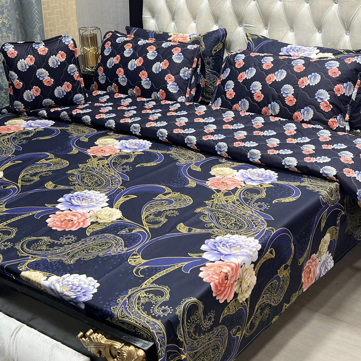 Cotton Comforter Set 7Pcs Design 7128