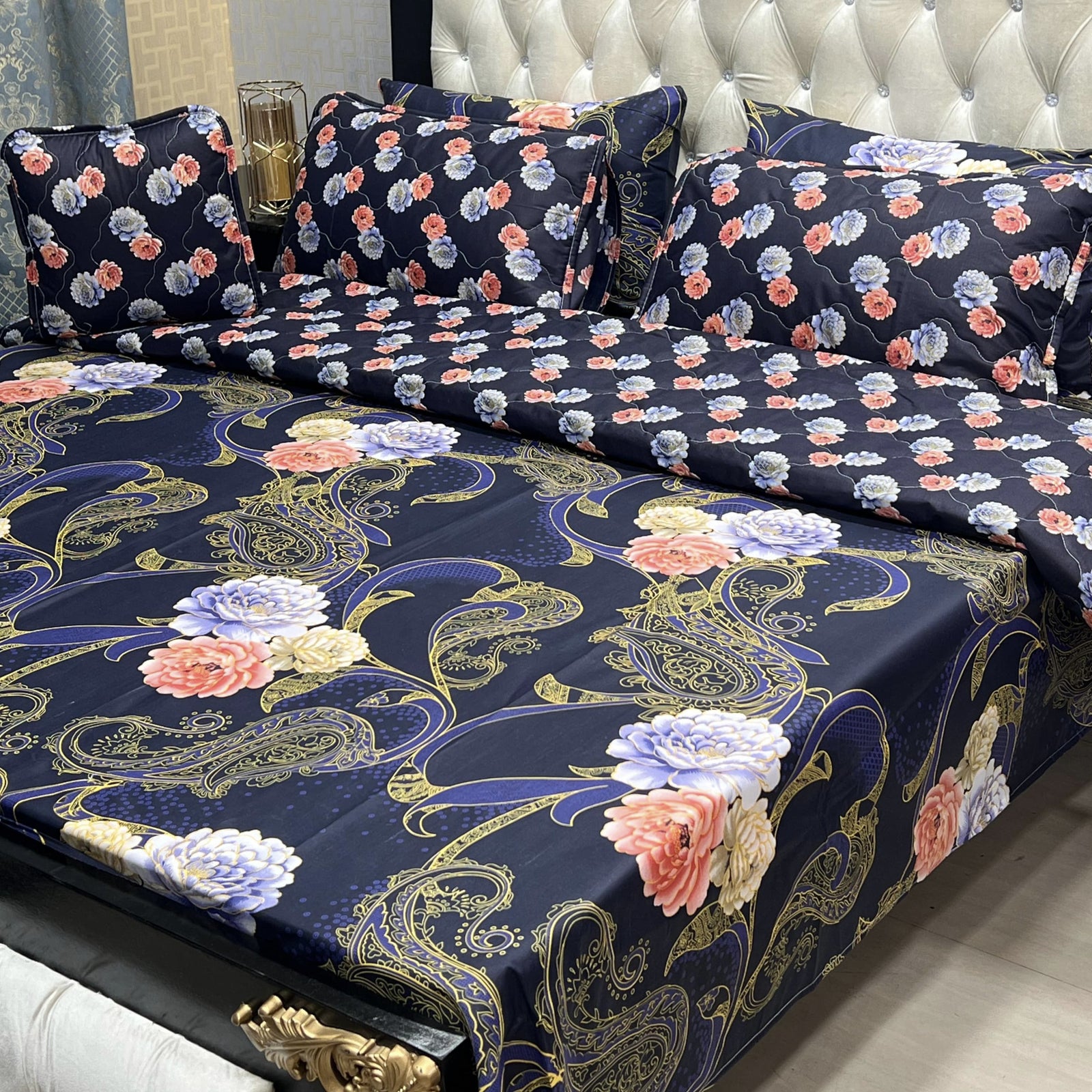 Cotton Comforter Set 7Pcs Design 7128