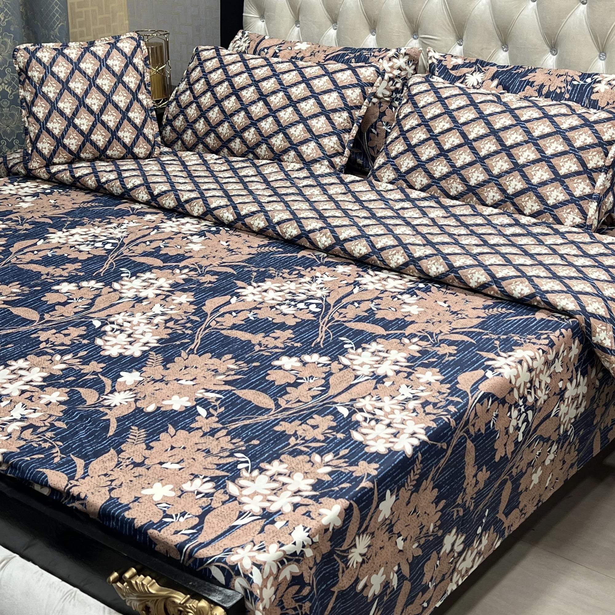 Cotton Comforter Set 7Pcs Design 7130