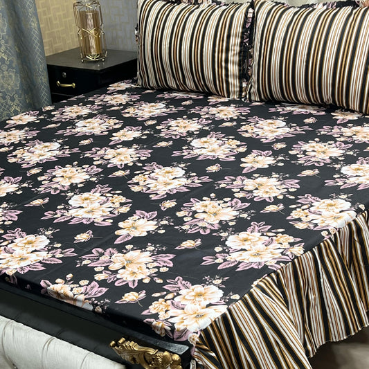 3 PCS FRILL BED SHEET