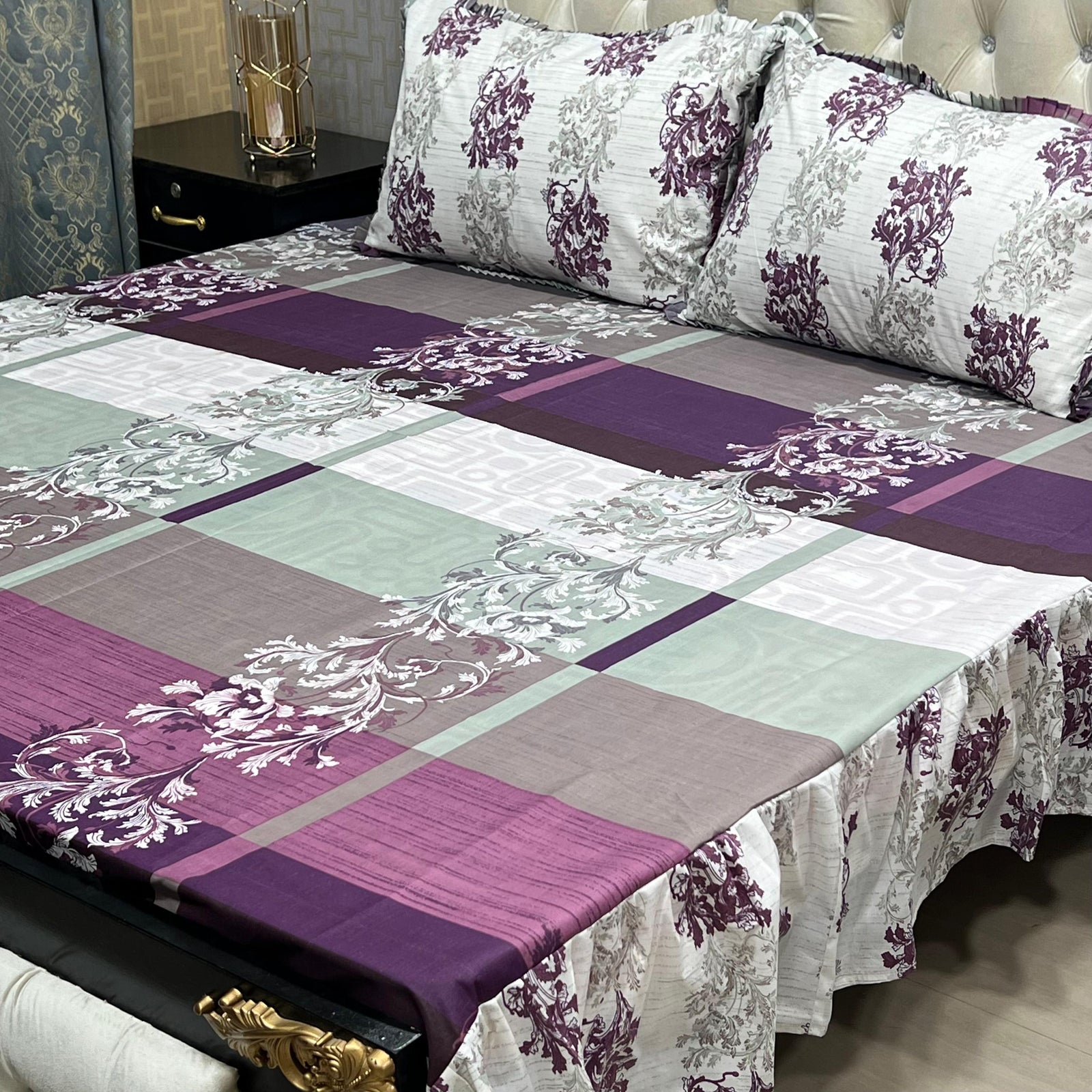 3 PCS FRILL BED SHEET
