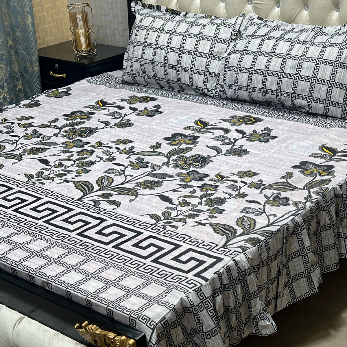 3 PCS FRILL BED SHEET