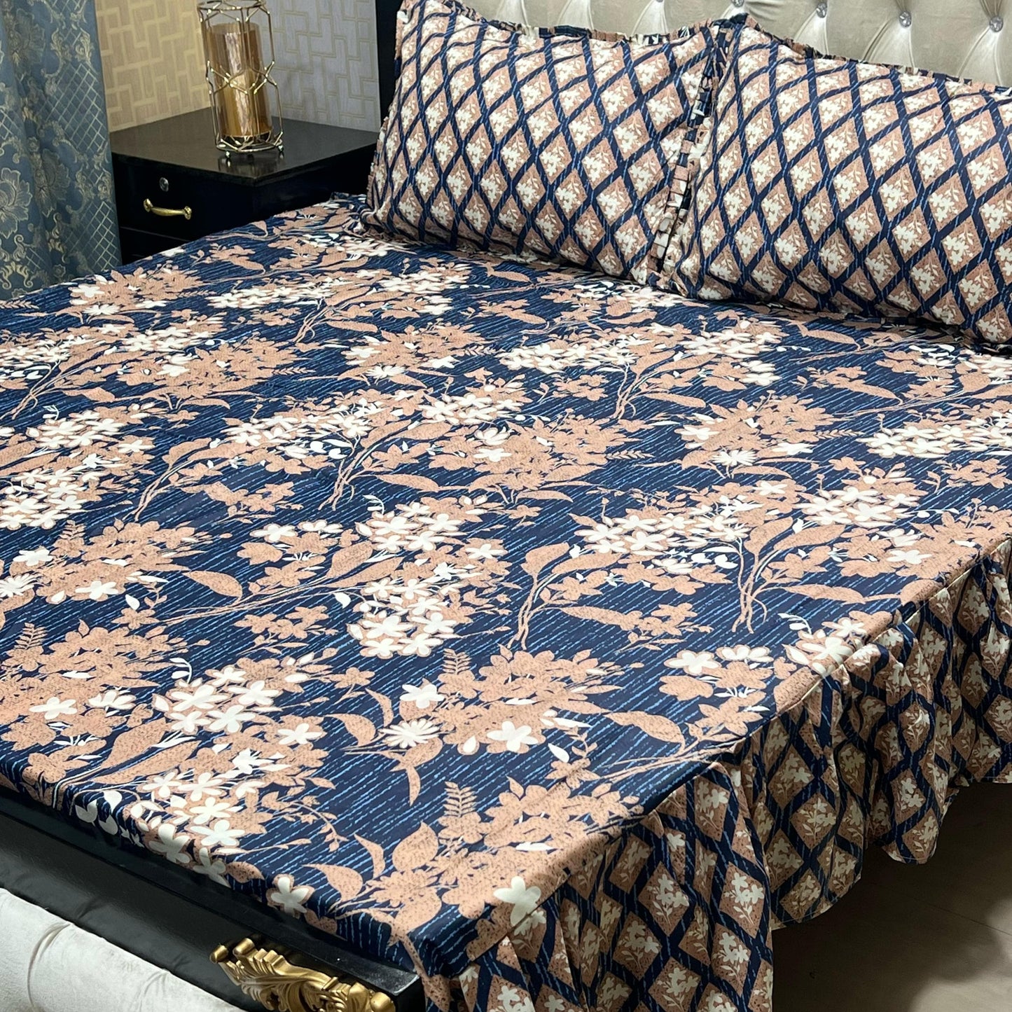 3 PCS FRILL BED SHEET