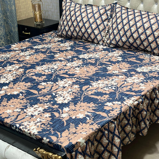 3 PCS FRILL BED SHEET