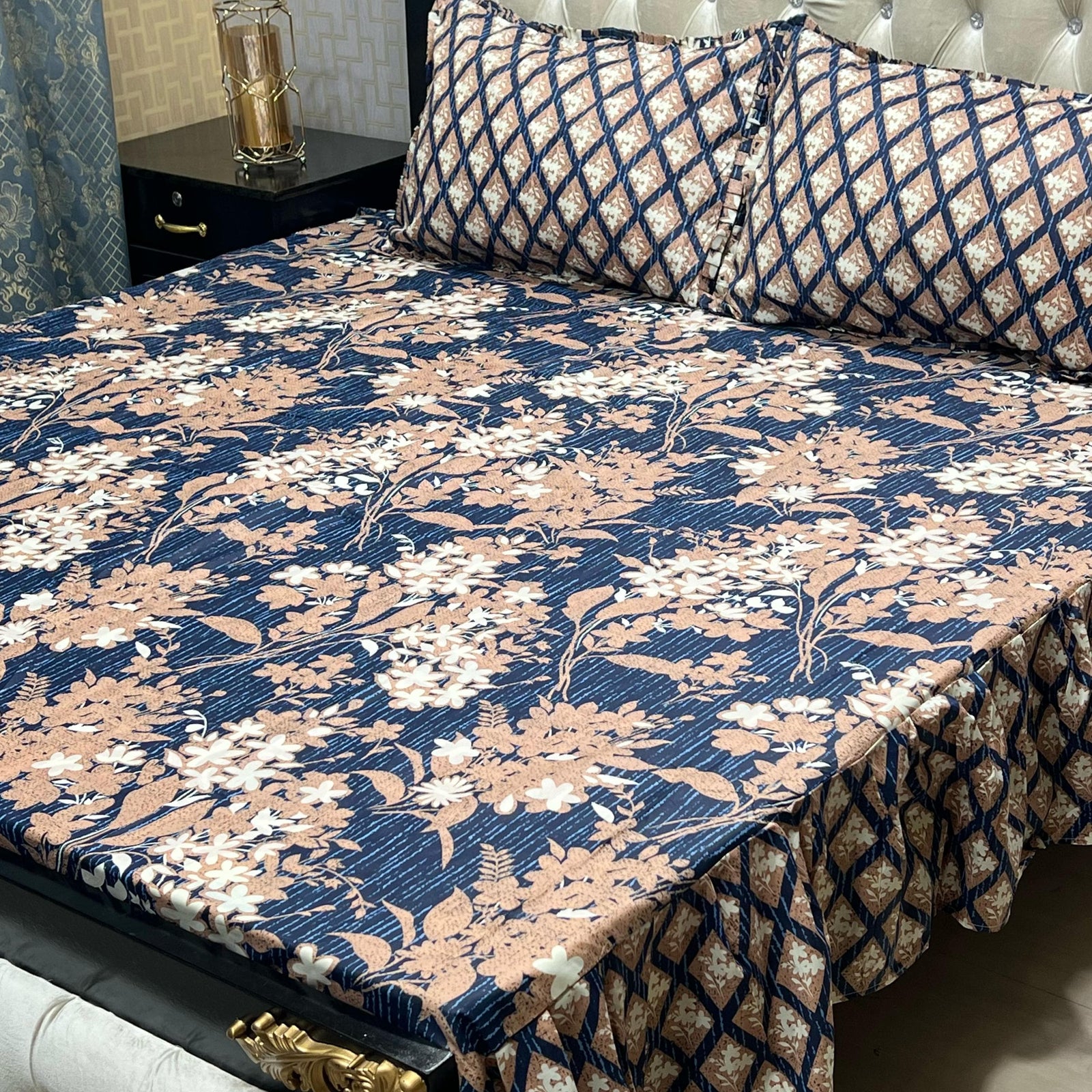 3 PCS FRILL BED SHEET