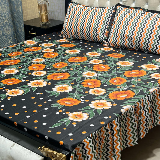 3 PCS FRILL BED SHEET