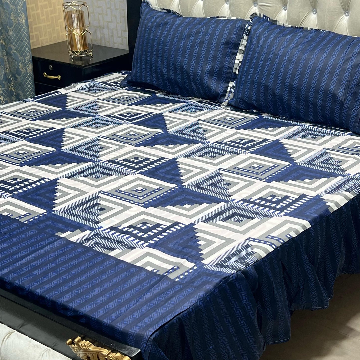 3 PCS FRILL BED SHEET