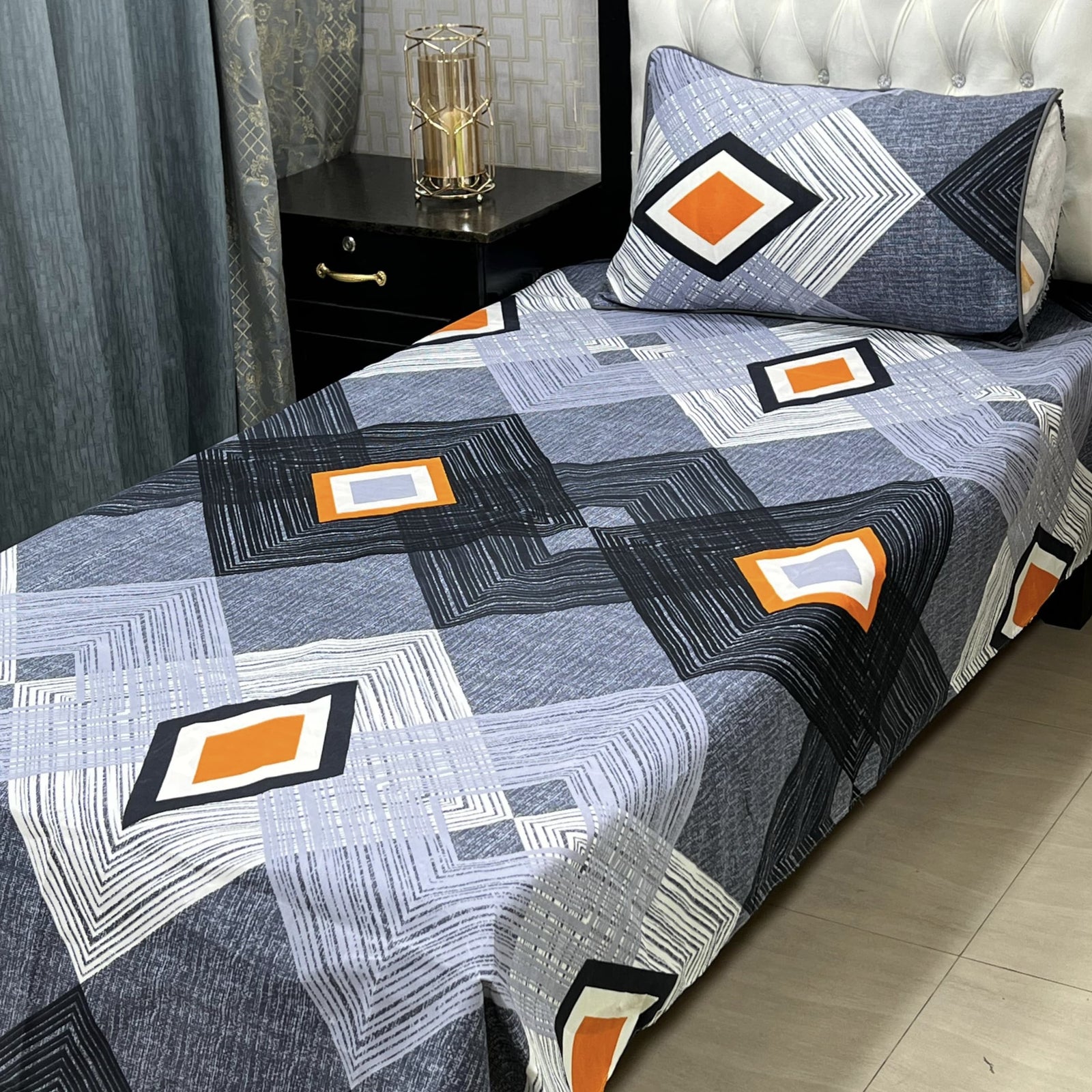 Single Bed Sheet Pair (Set) Pure Cotton 5662
