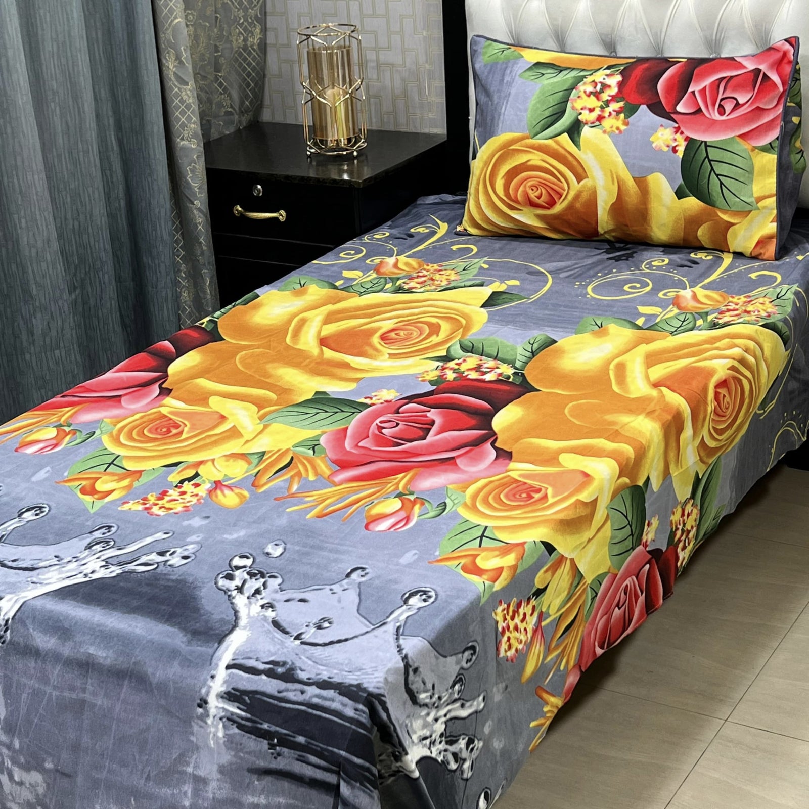 Single Bed Sheet Pair (Set) Pure Cotton 5664