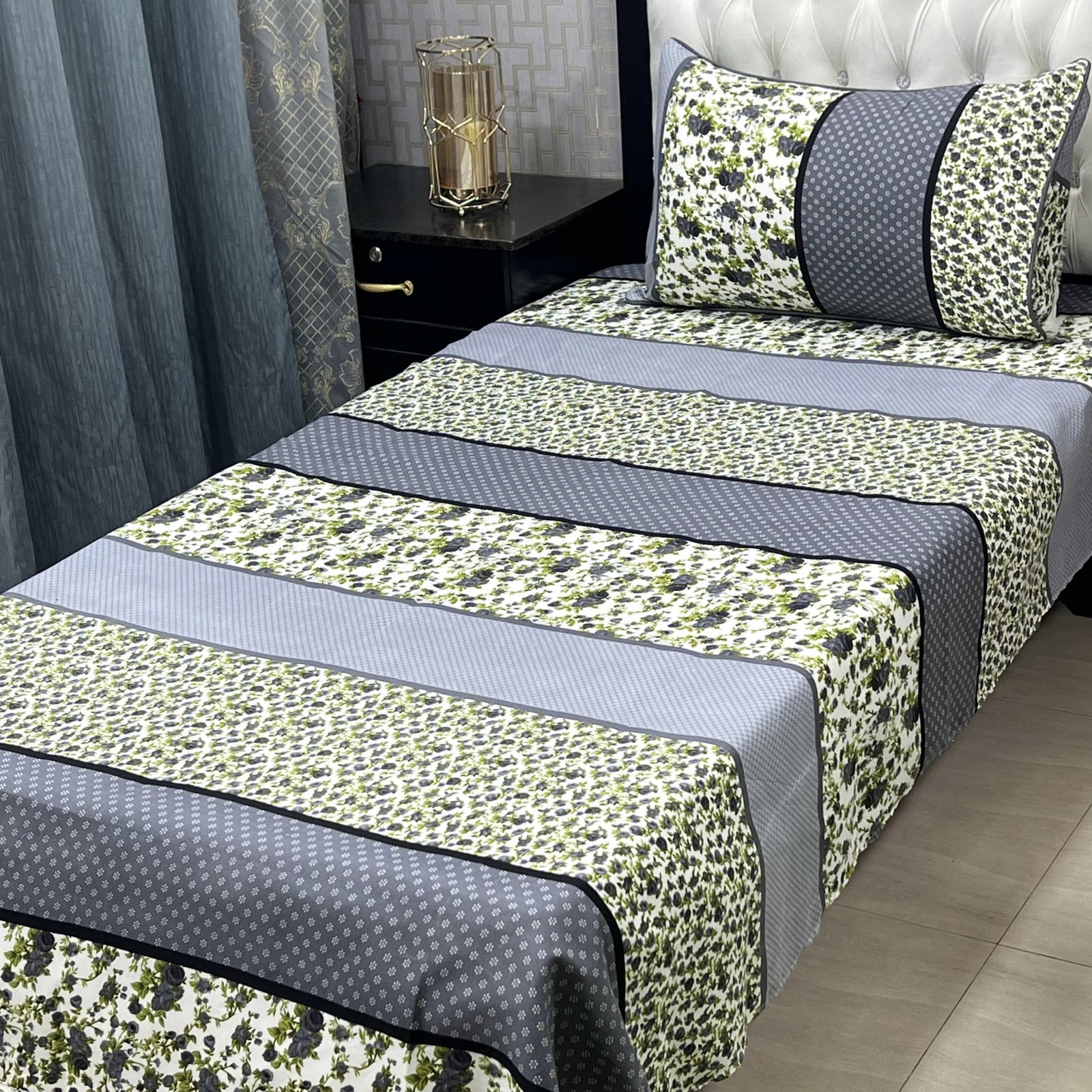 Single Bed Sheet Pair (Set) Pure Cotton 5667