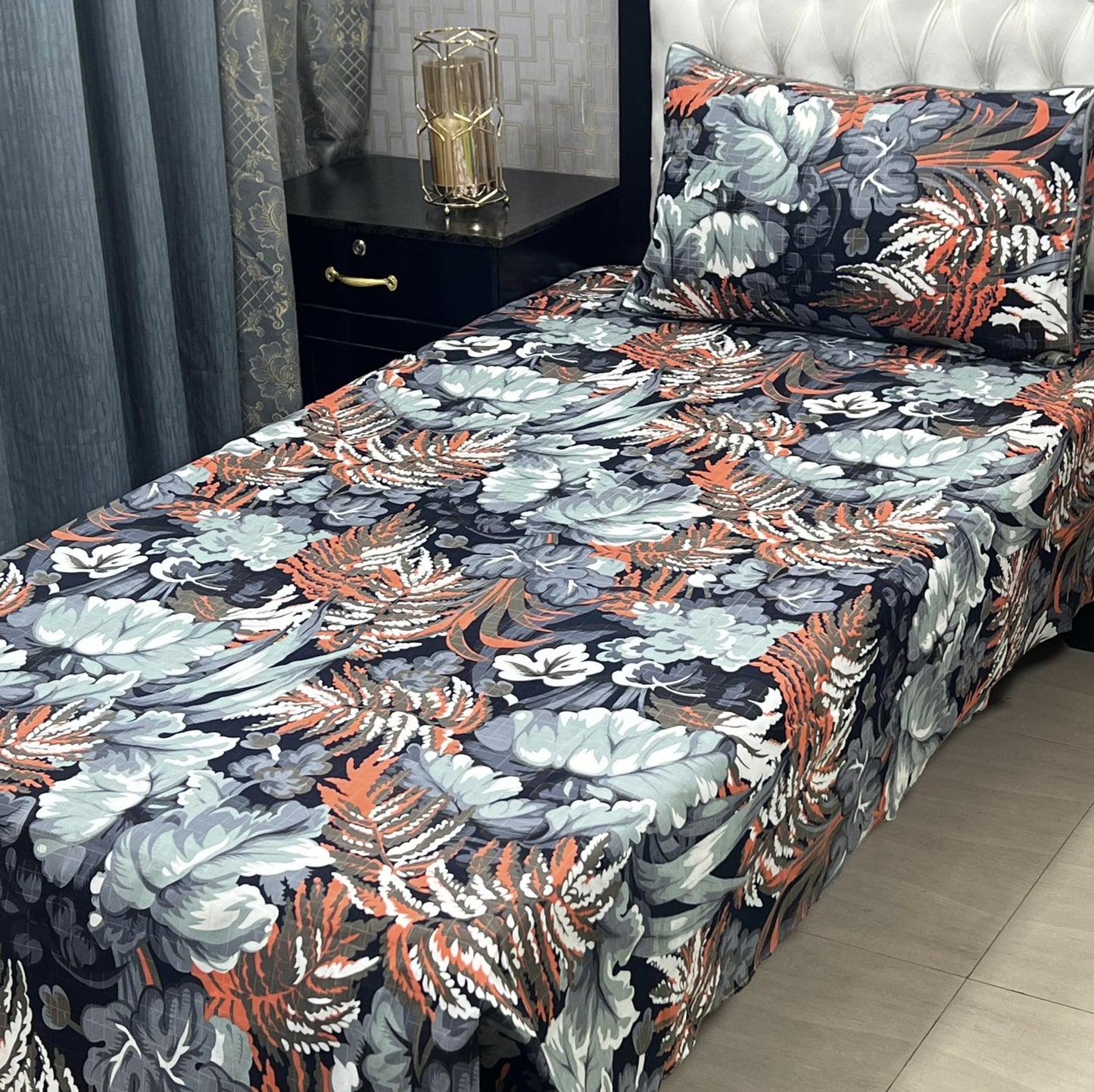 Single Bed Sheet Pair (Set) Pure Cotton 5672