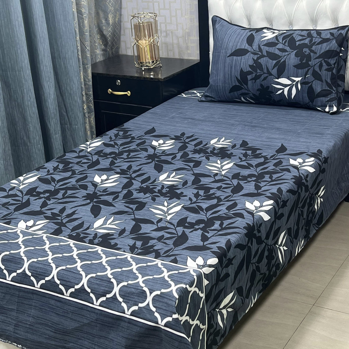 Single Bed Sheet Pair (Set) Pure Cotton 5670